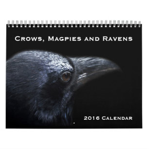 Mural Crows, Magpies et Ravens Calendrier 2016