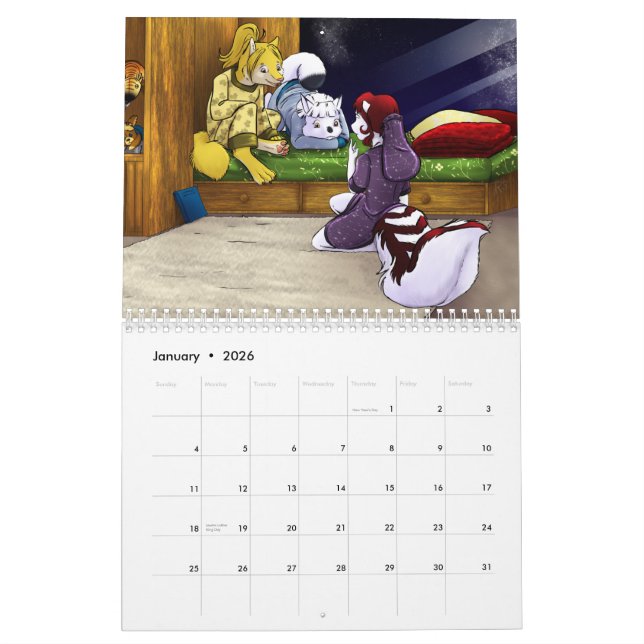 Mural Cyantian fait la chronique du calendrier 2012 (Jan 2026)