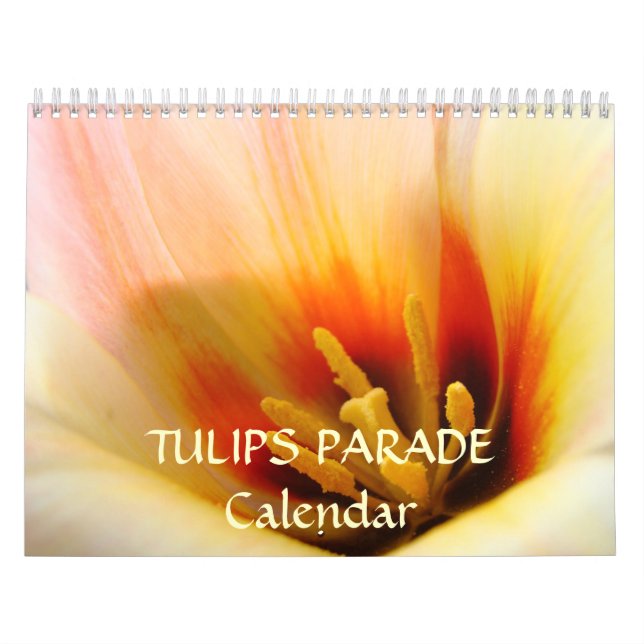 Mural DÉFILÉ DE TULIPES Calendrier Cadeaux Amis Fleurs d (Protection)