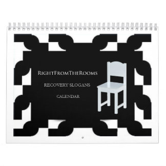 Mural Droit du calendrier de slogans de récupération de