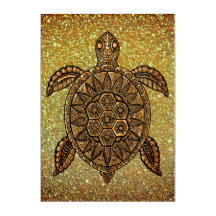 Acrylic Art of Bohemian Turtle