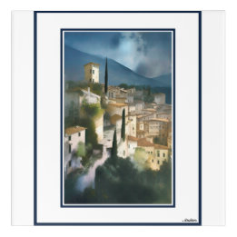 Mural En Acrylique Art Par Anders* Paysage Italien*