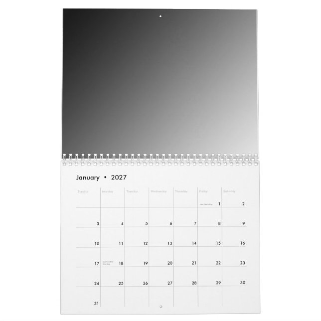 Mural Faites votre propre calendrier (Jan 2027)