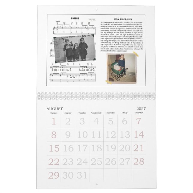 Mural Fatboy Babushka et ęr calendrier de Kitty d'amis (Aug 2027)
