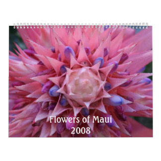 Mural Fleurs de calendrier de Maui 2008
