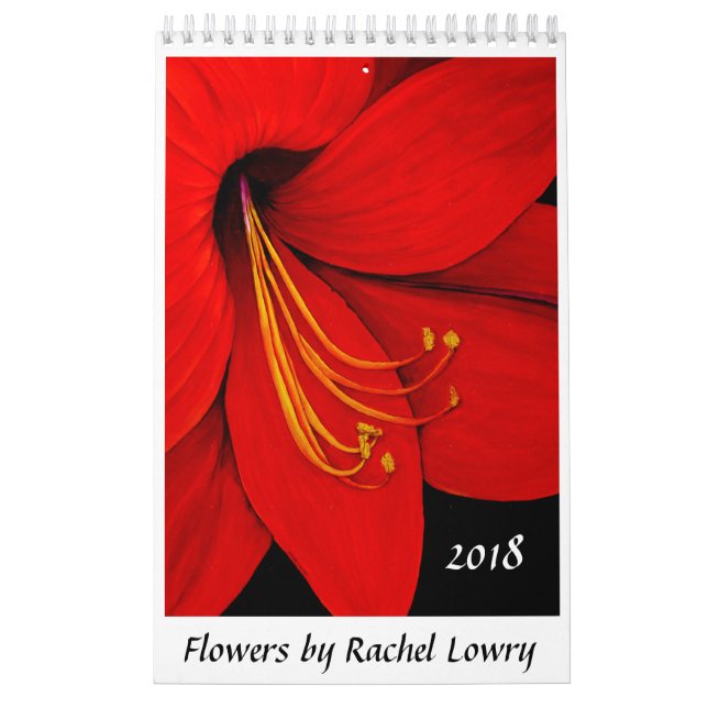 Mural Fleurs par le calendrier de Rachel Lowry 2018 (Protection)