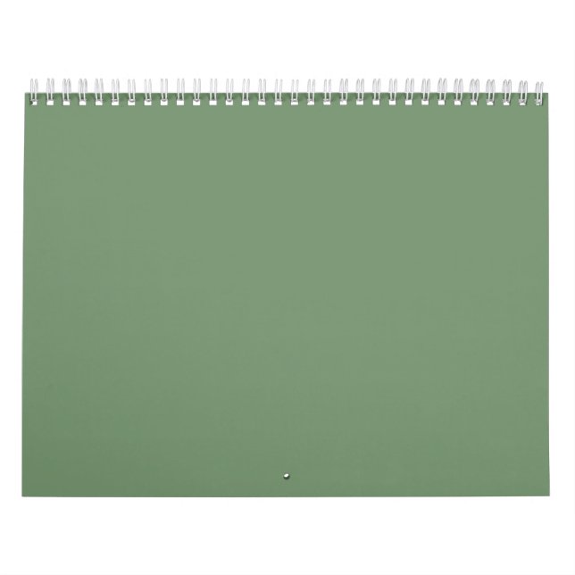 Mural Fonds Vert Sauge sur un Calendrier (Protection)