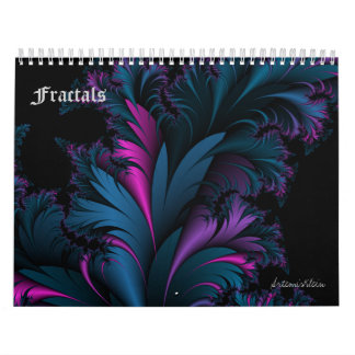 Mural Fractales calendrier de 12 mois