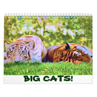 Mural GRANDS CHATS ! Calendrier