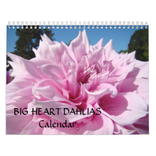Mural Grands cœurs CALENDRIER Dahlia Cadeaux Fêtes