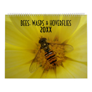 Mural Guêpes d'abeilles et mouches à voile Calendrier pe