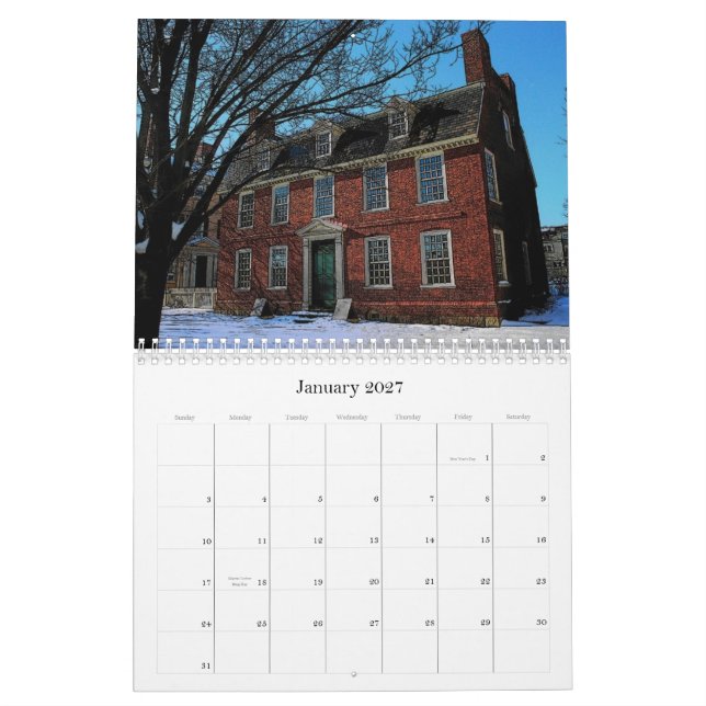 Mural Images de calendrier de Salem (Jan 2027)