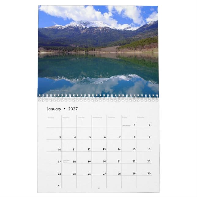 Mural Images du calendrier grec (Jan 2027)