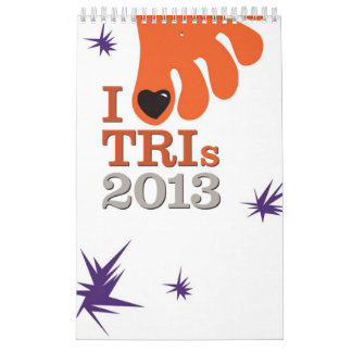 Mural J'aime Tris 2013 - calendrier pour Triathletes -