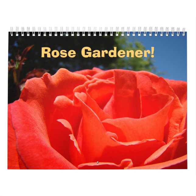 Mural Jardinier de roses ! Calendrier cadeaux Roses Cade (Protection)