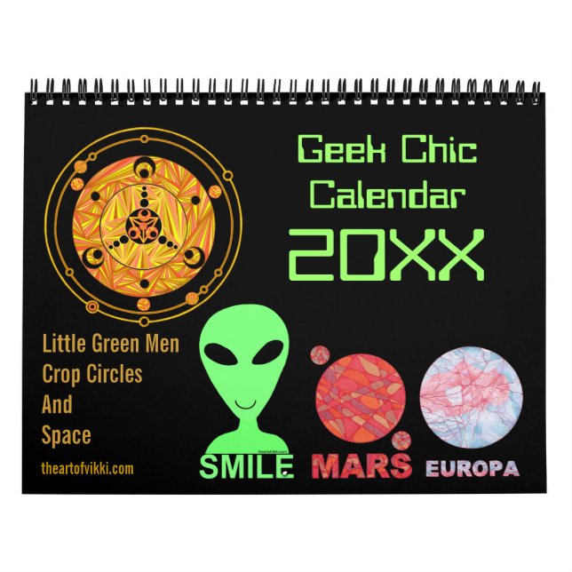 Mural La culture chic de 2015 aliens de calendrier de (Protection)