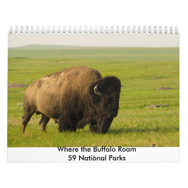 Mural Là où Buffalo errent le calendrier (Protection)