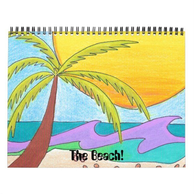 Mural La Plage ! Calendrier (Protection)