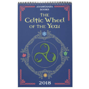 Mural La roue celtique du calendrier de l'année 2018