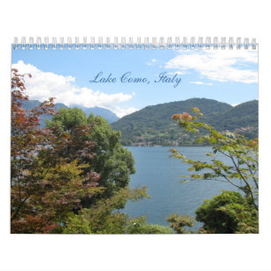 Mural Lac Como, calendrier 2013 de l'Italie