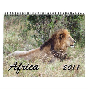 Mural l'Afrique 2011 calendrier de 15 mois