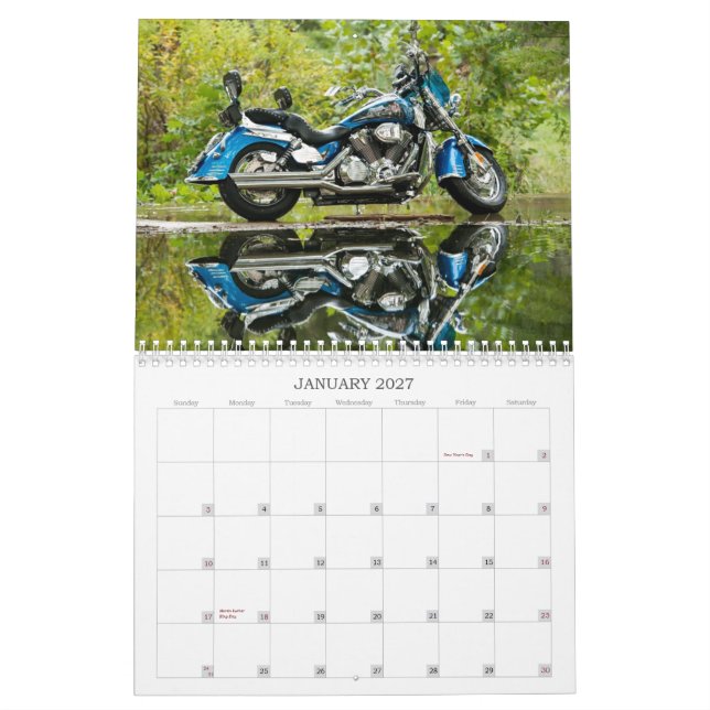 Mural Le calendrier #1 de Honda VTX 2014 (Jan 2027)