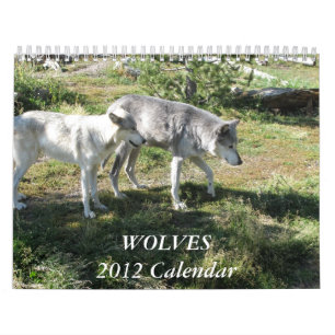 Mural Le calendrier 2012 de loup