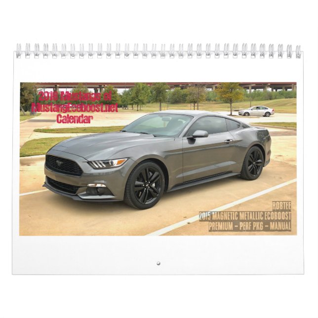 Mural Le calendrier 2018 du membre du mustang (Protection)