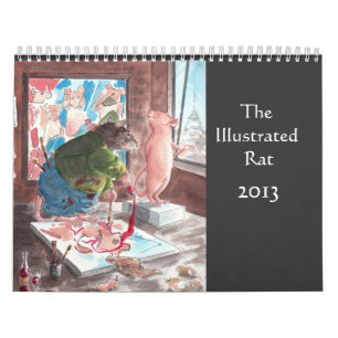 Mural Le calendrier illustré du rat 2013