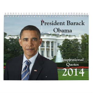 Mural Le Président Barack Obama cite le calendrier 2014