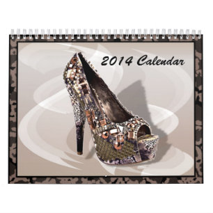 Mural Le talon haut chausse le calendrier 2014 de mode