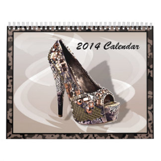 Mural Le talon haut chausse le calendrier 2014 de mode