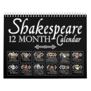 Mural Le Theatrical de Shakespeare masque le calendrier