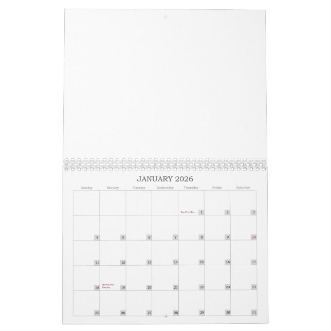 Mural Lingerie d'amies - calendrier (Jan 2026)