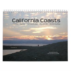 Mural Littoral de la Californie - calendrier