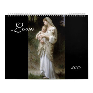 Mural Love, Bouguereau Calendrier de DO-IT-YOURSELF anné