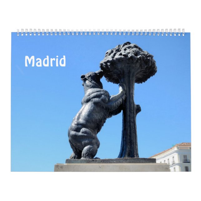 Mural Madrid Calendrier photo 12 mois (Protection)