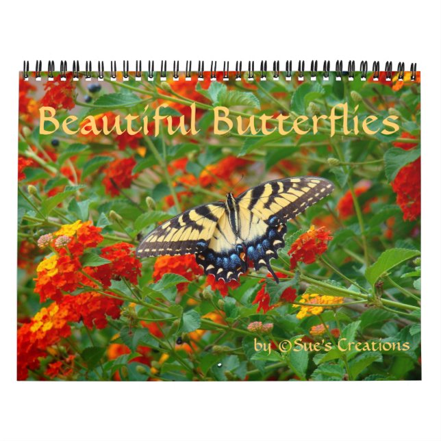 Mural Magnifique Calendrier des papillons (Protection)