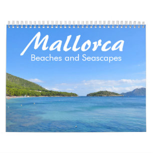 Mural Majorque, plages et paysages marins - calendrier