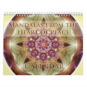 Mural Mandalas du coeur du calendrier de la paix 2015