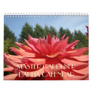 Mural MASTER GARDENER Dahlia Fleurs Calendrier Cadeaux