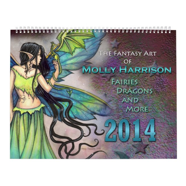 Mural Molly Harrison 2014 Calendrier d'art des fées et d (Protection)