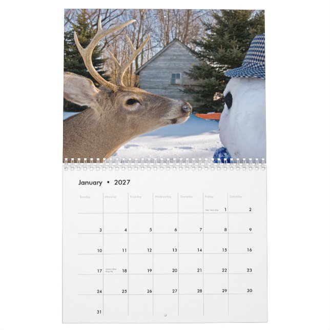 Mural Mon calendrier (Jan 2027)
