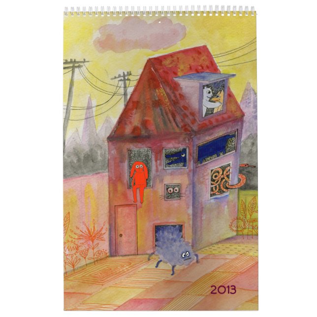 Mural monde lunatique - calendrier (Protection)