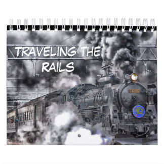 Mural Montez le calendrier de train de rails