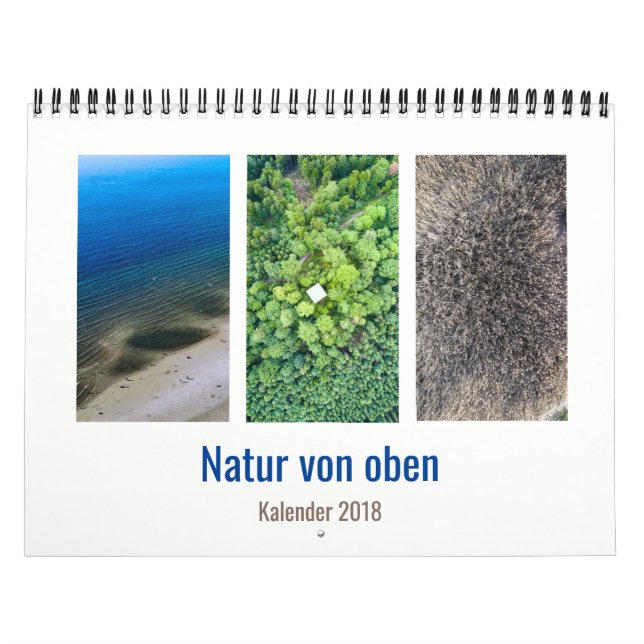 Mural Nature d'en haut - Vue aérienne Calendrier 2018 (Protection)