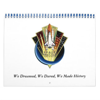 Mural Navette spatiale 2011 Calendrier des hommages