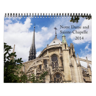Mural Notre Dame et calendrier 2014 de Sainte-Chapelle