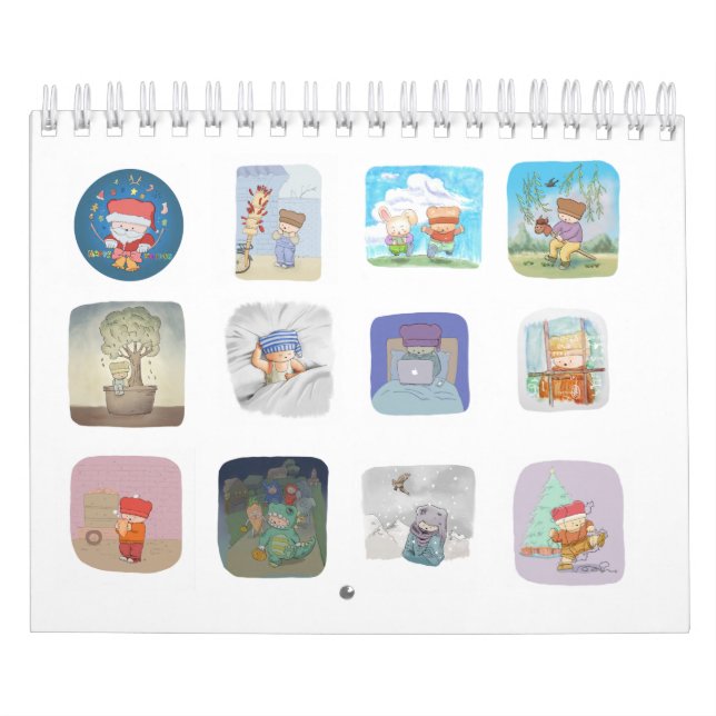 Mural Ours dans le calendrier du casquette 2016 (Protection)