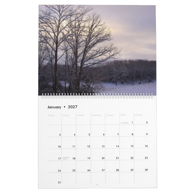 Mural Paix 2012 de calendrier sauvage de choses (Jan 2027)